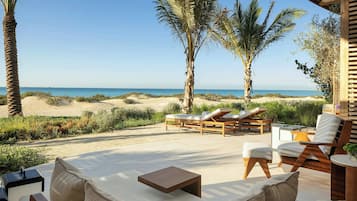 Suite, 1 Bedroom, Terrace, Sea View | Premium bedding, minibar, in-room safe, desk