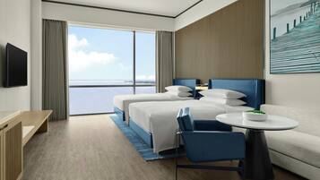 Down comforters, minibar, in-room safe, blackout drapes