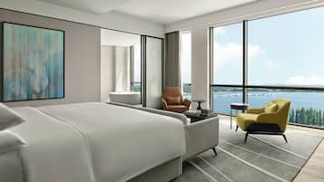 Down comforters, minibar, in-room safe, blackout drapes