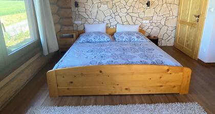 The completely newly built Log cabin with an exceptional view the High Tatras