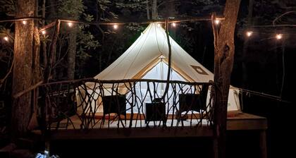 Rustic Yurt Retreat on Teague Mtn. Farm.