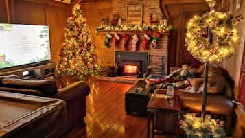 TV connectée, cheminée