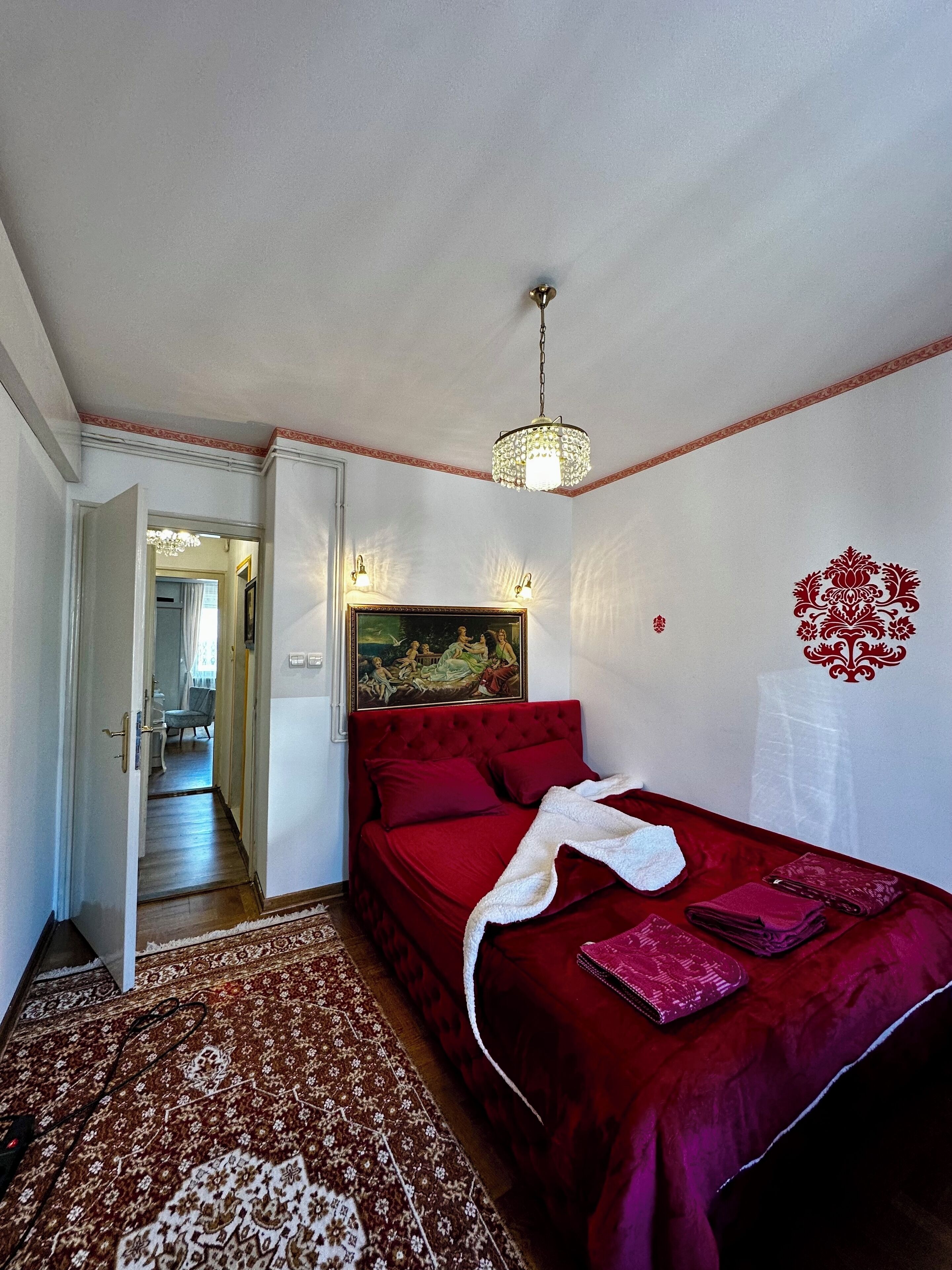 2 室のベッドルーム、アイロン / アイロン台、WiFi、ベッドシーツ