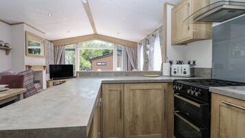 Fridge, microwave, dishwasher, toaster