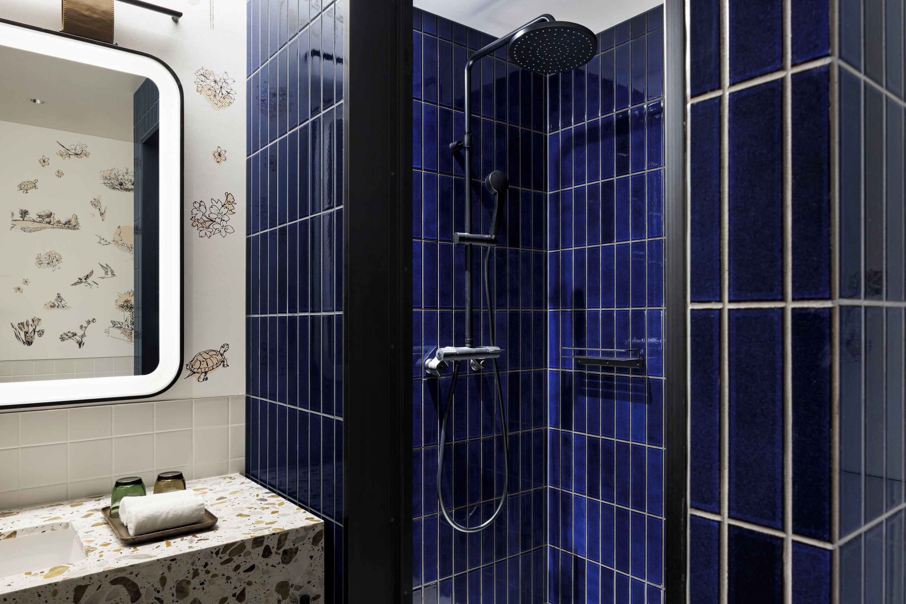 Suite, 1 King Bed with Sofa bed | Bathroom | Shower, free toiletries, hair dryer, slippers