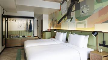 Deluxe-Zimmer, 2 Einzelbetten | Zimmersafe, Verdunkelungsvorhänge, Bügeleisen/Bügelbrett