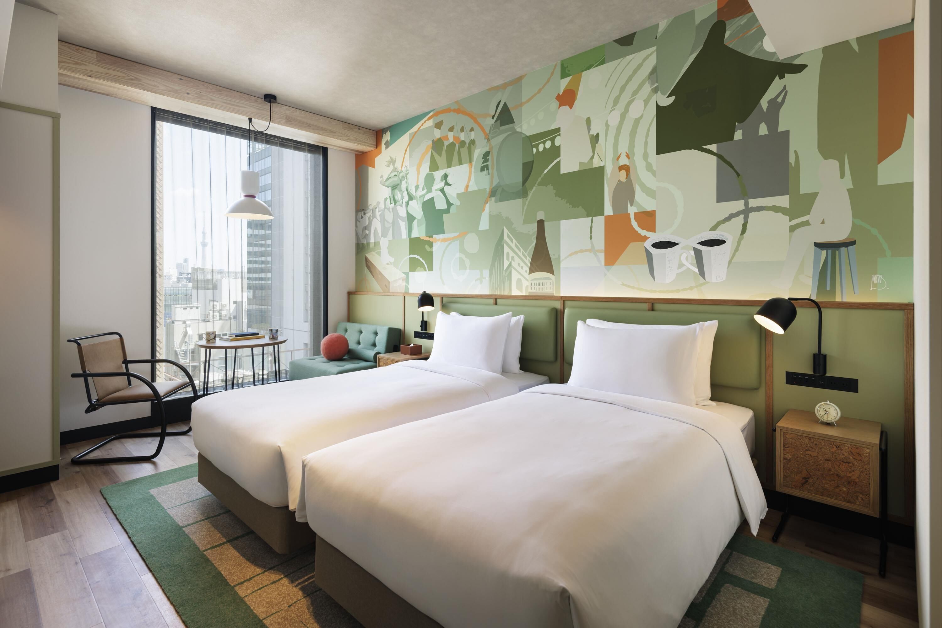 Room, 2 Twin Beds (High Floor) | In-room safe, blackout drapes, iron/ironing board, free WiFi