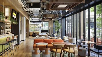 Breakfast, lunch and dinner served