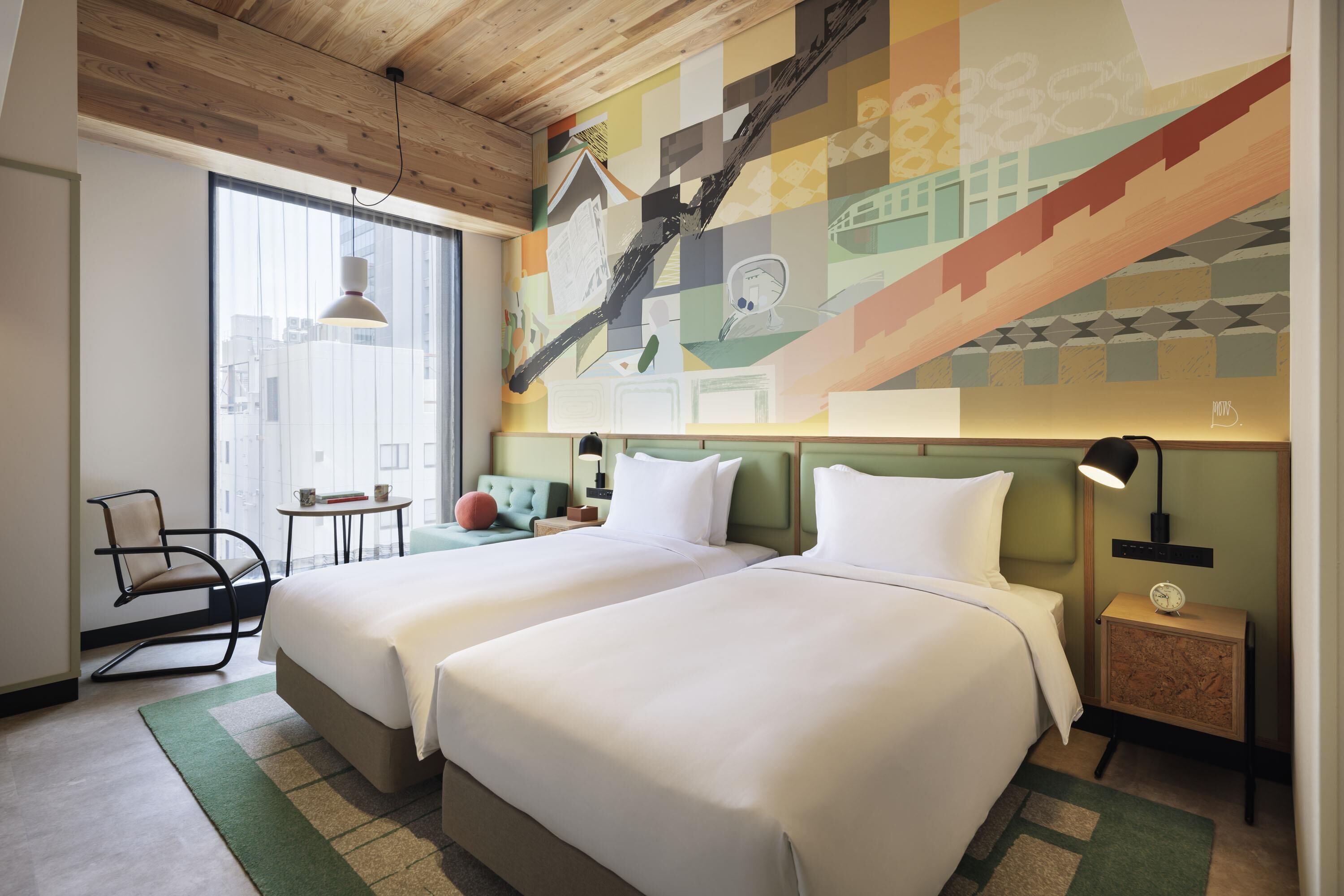 Room, 2 Single Beds | In-room safe, blackout curtains, iron/ironing board, free WiFi