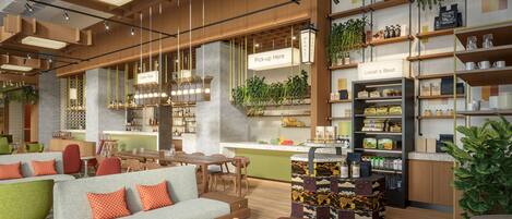 Breakfast, lunch and dinner served