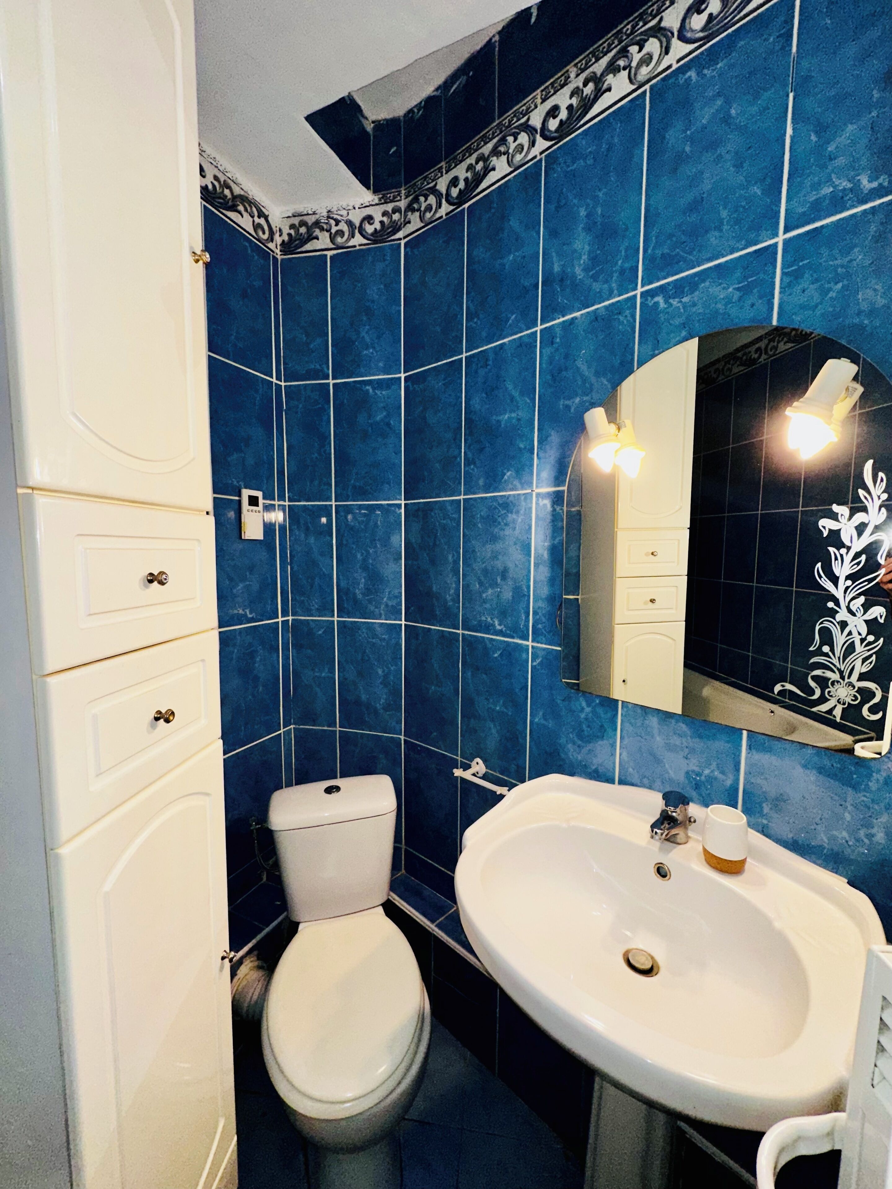 Sèche-cheveux, serviettes fournies, savon, papier toilette