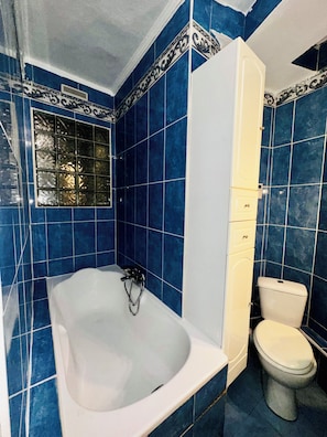 Sèche-cheveux, serviettes fournies, savon, papier toilette