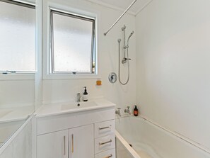 Shower, hair dryer