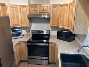 Microwave, oven, stovetop, dishwasher