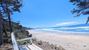 Beach nearby, sun-loungers