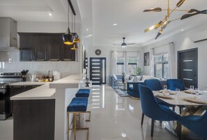 Fridge, oven