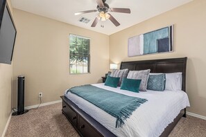 4 bedrooms, iron/ironing board, free WiFi, bed sheets