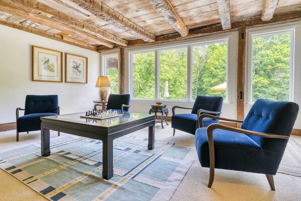House (3 Bedrooms) | Interior - Historic Barn Retreat w/ Pool & Pond Views Longview Pond Lodge by Avantstay (Clinton Corners)