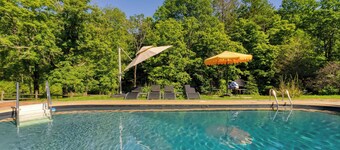 Historic Barn Retreat w/ Pool & Pond Views Longview Pond Lodge by Avantstay