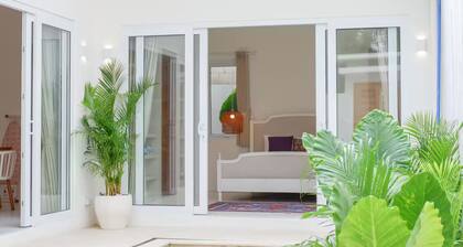 Boho Chic 2BR Villa w/ Pool & Rooftop Near Beach