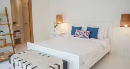 Boho Chic 2BR Villa w/ Pool & Rooftop Near Beach