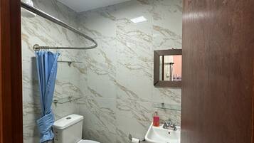 Towels, soap, toilet paper