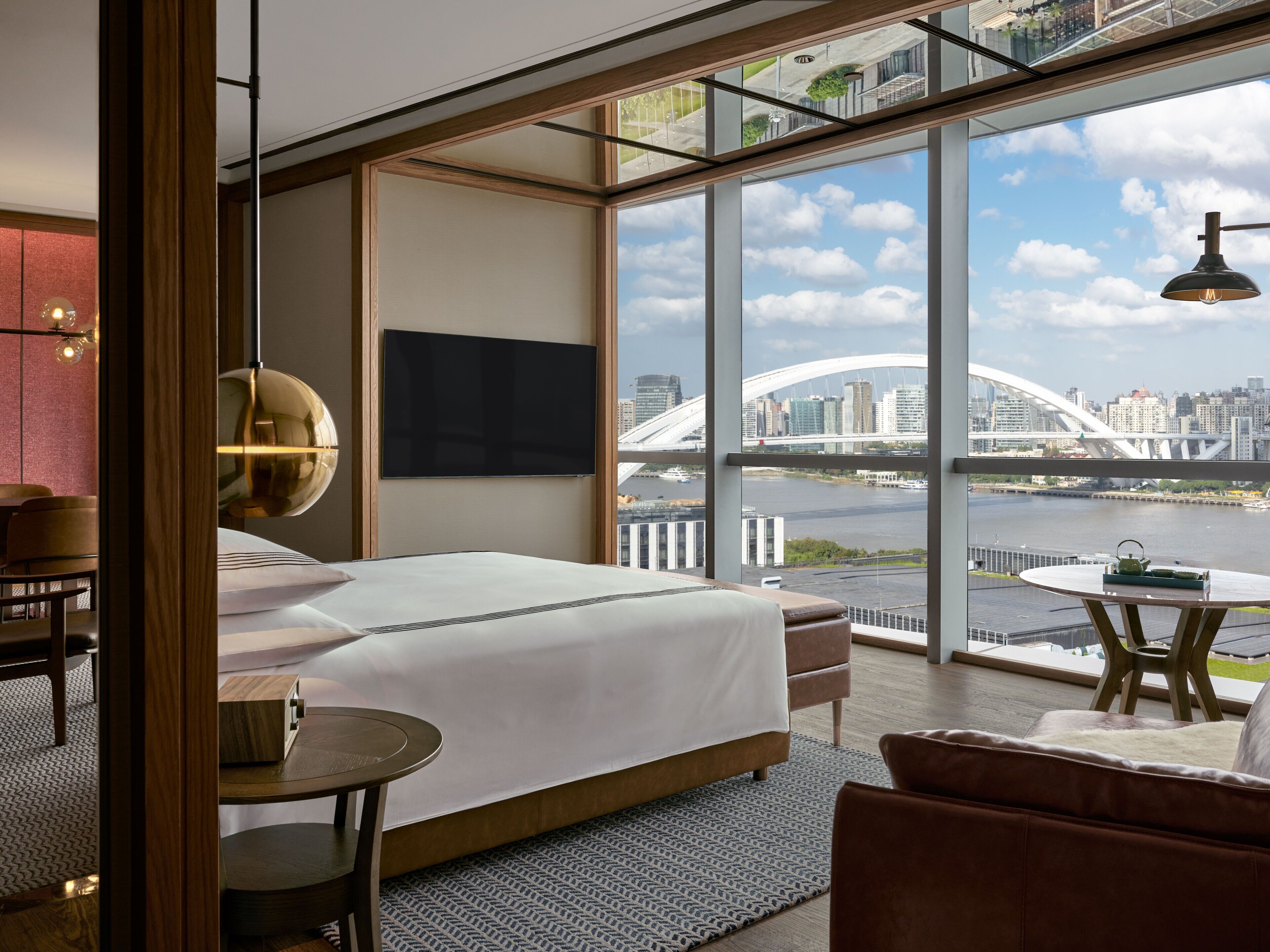 Premium bedding, free minibar items, in-room safe, desk