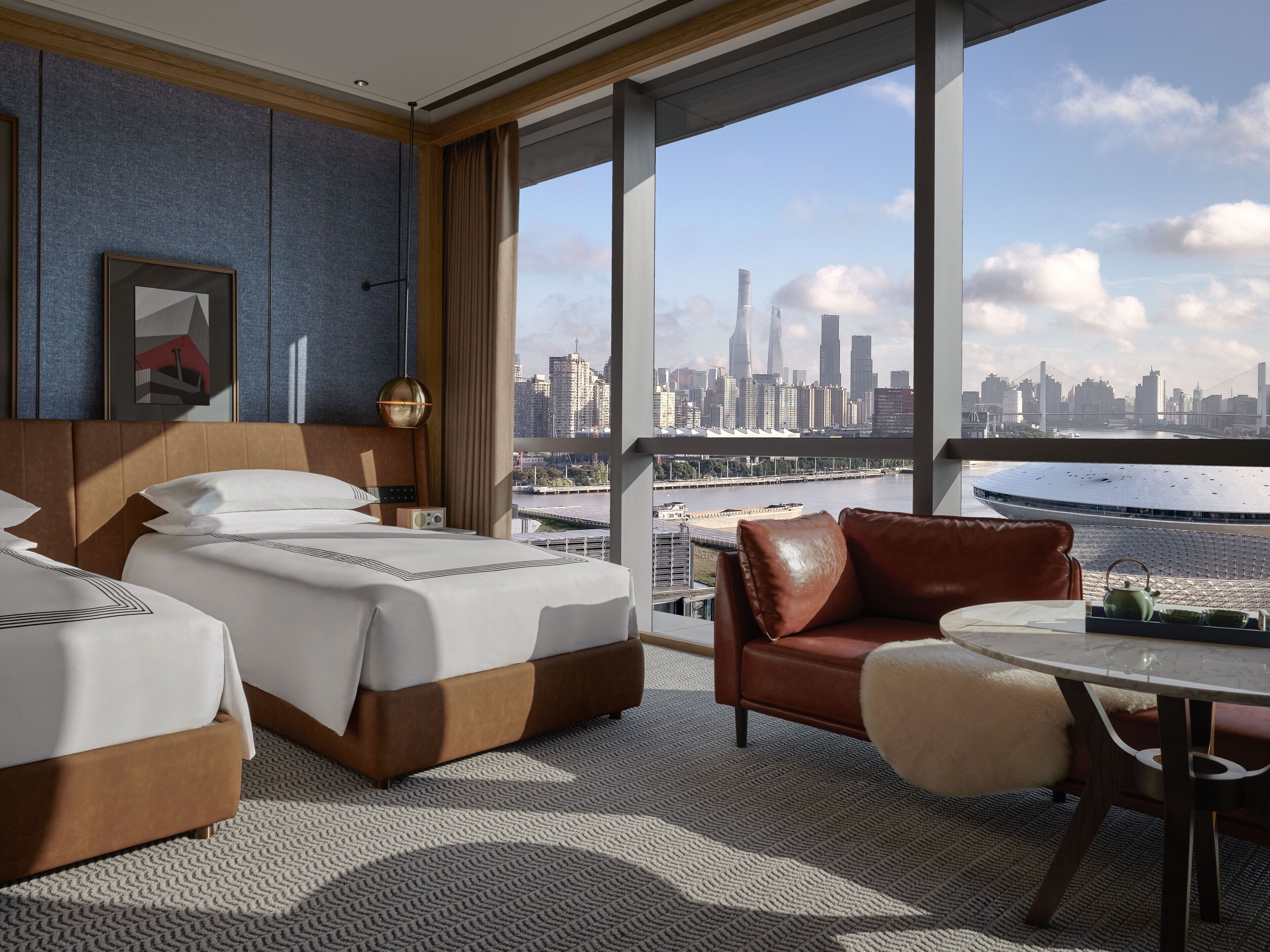 Premium bedding, free minibar items, in-room safe, desk