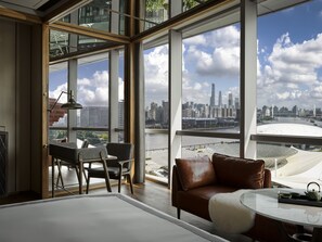 Room, 1 King Bed, River View | Premium bedding, free minibar items, in-room safe, desk