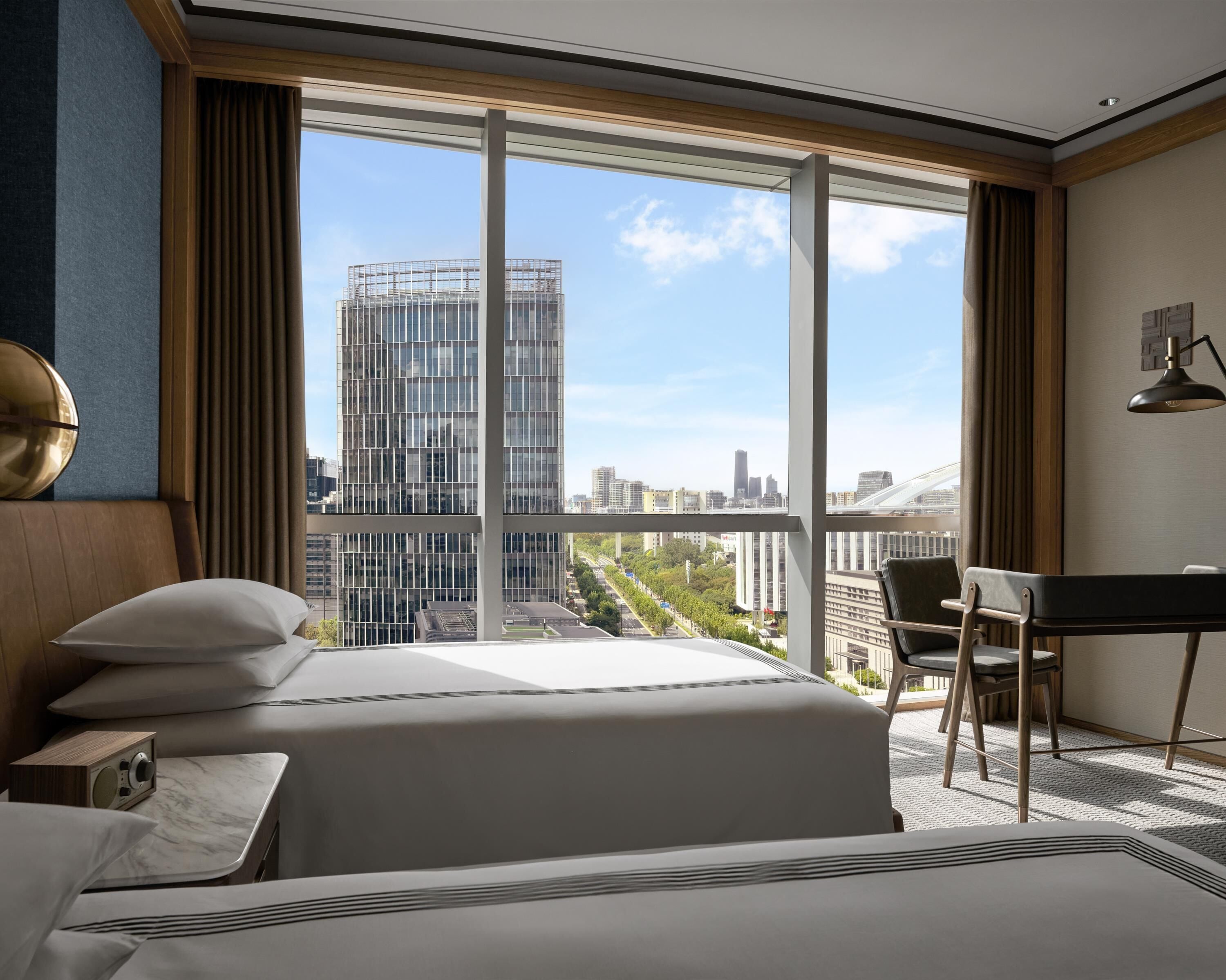 Room, 2 Twin Beds, City View | Premium bedding, free minibar items, in-room safe, desk
