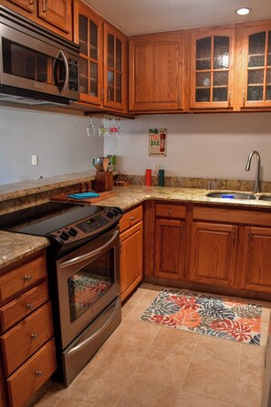 Microwave, oven, stovetop, dishwasher