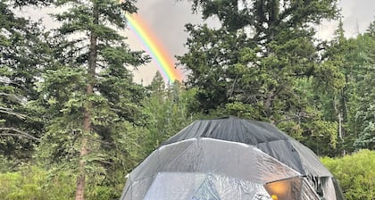 Gaze at the stars from your bed in a unique dome!
