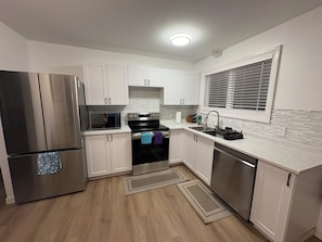 Microwave, oven, stovetop, dishwasher