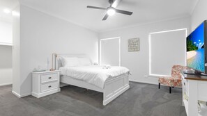 4 dormitorios, tabla de planchar con plancha, wifi gratis y ropa de cama