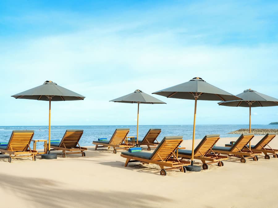 Beach nearby, white sand