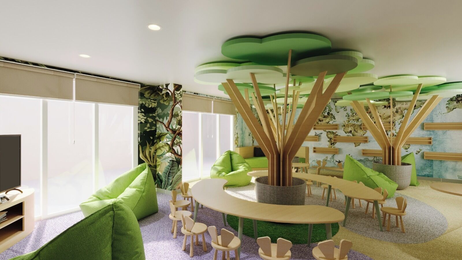 Tempat bermain anak – indoor