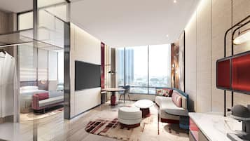 Suite Deluxe, 1 cama King size | Minibar, escritorio, cortinas blackout y tabla de planchar con plancha