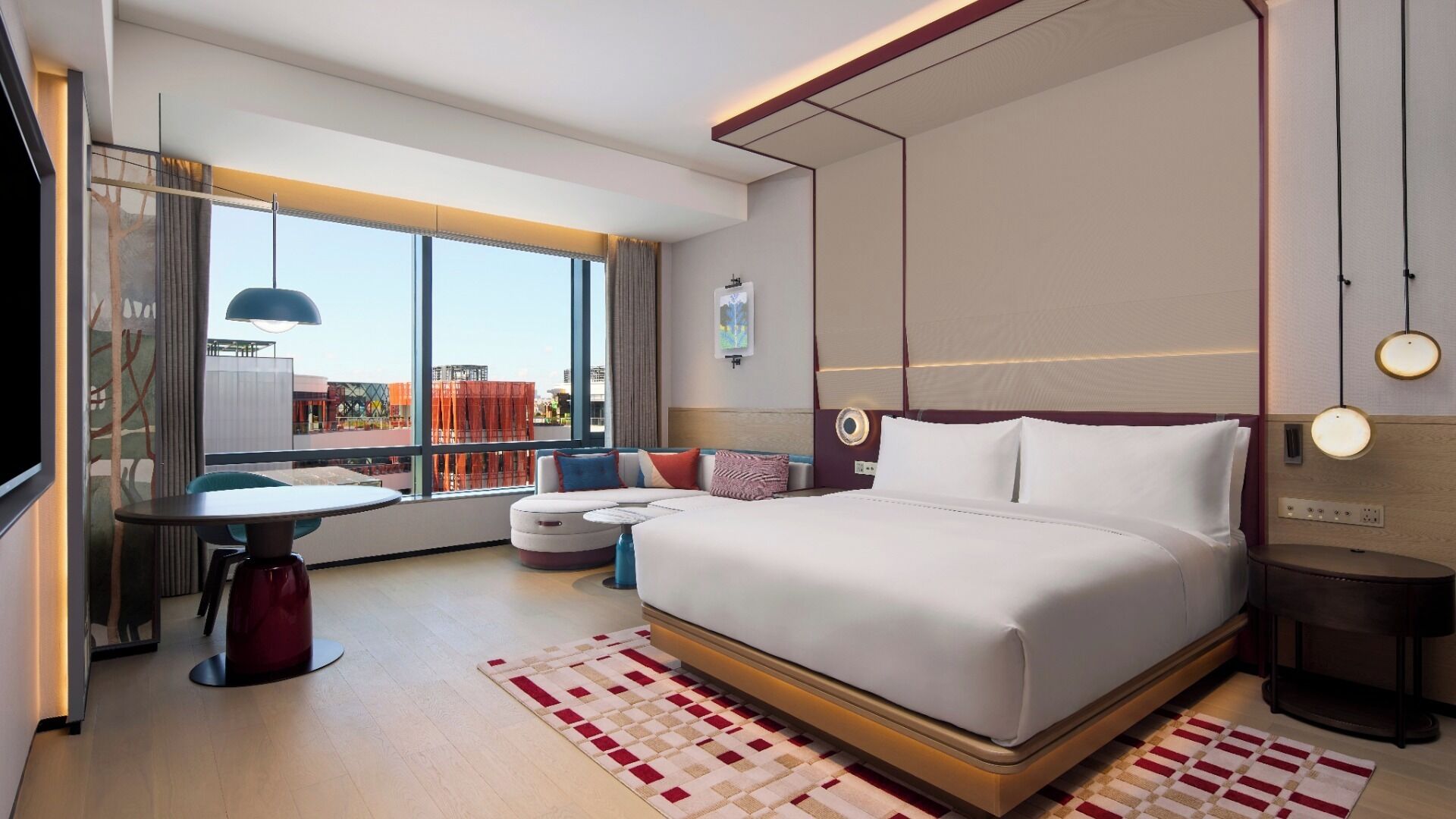 Rum - 1 kingsize-säng | Minibar, skrivbord, mörkläggningsgardiner och strykjärn/strykbräda