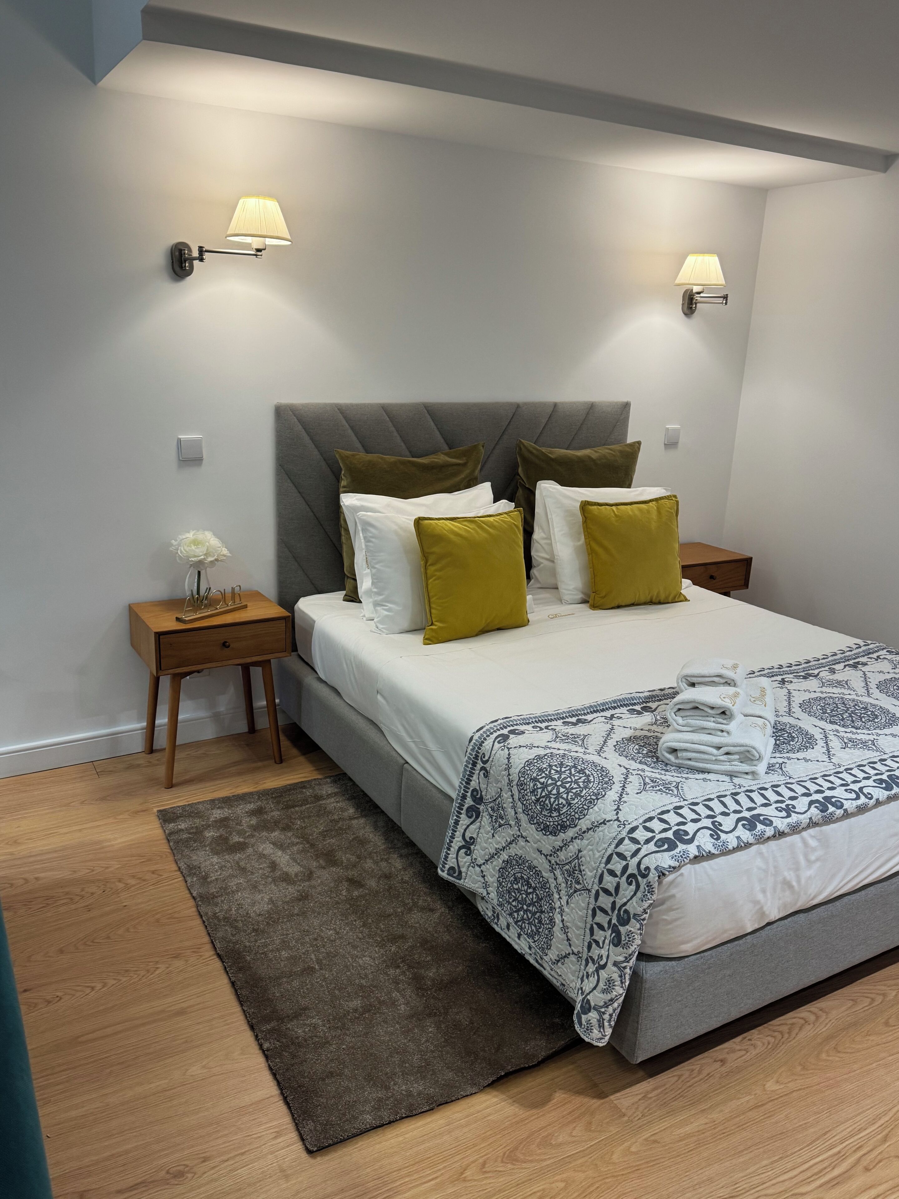 1 bedroom, desk, iron/ironing board, travel cot