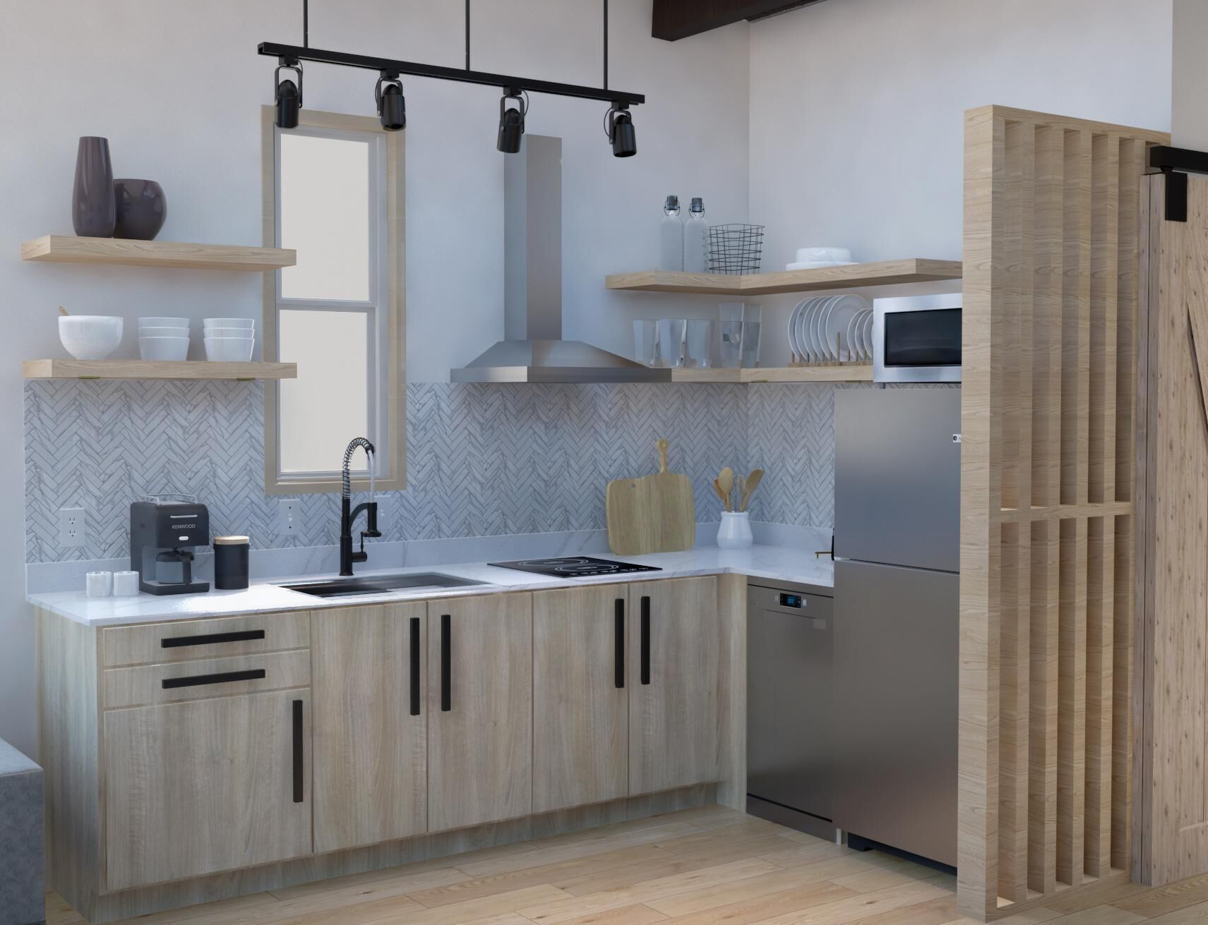 Micro-ondes, plaque de cuisson, lave-vaisselle, grille-pain