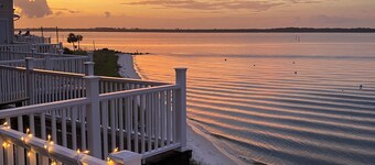 Directly on the water, great sunrise and sunset. Book now for spring & summer