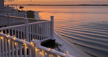 Directly on the water, great sunrise and sunset. Book now for spring & summer