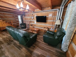 Smart TV, fireplace, table football, ping pong