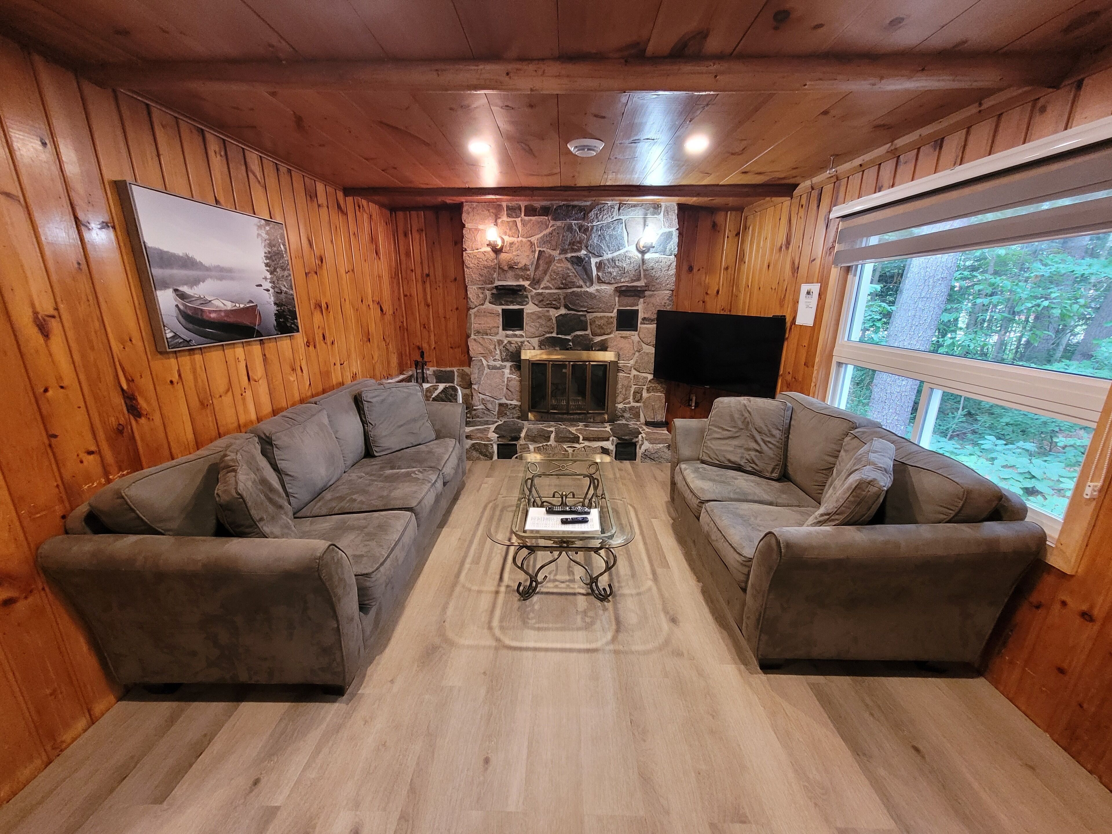 TV connectée, cheminée, baby-foot, table de tennis de table