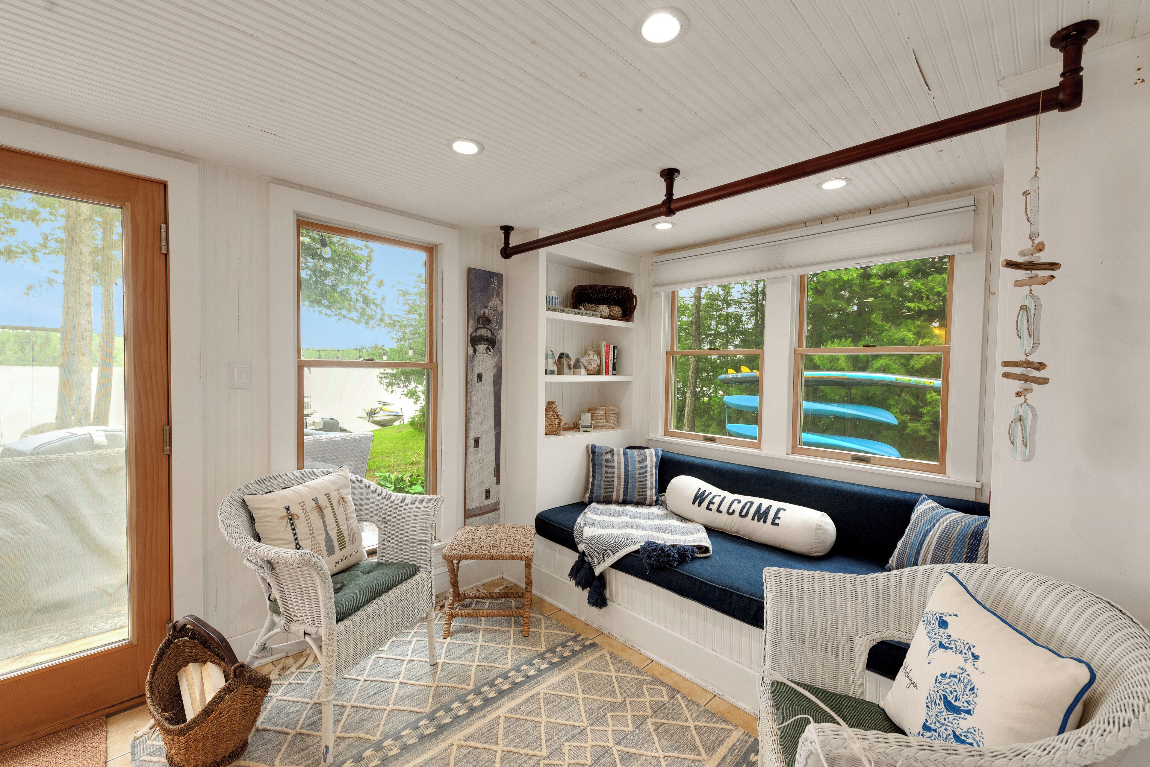 TV connectée, cheminée