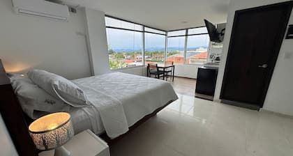 Cozy studio in charming Villanueva with WiFi, AC