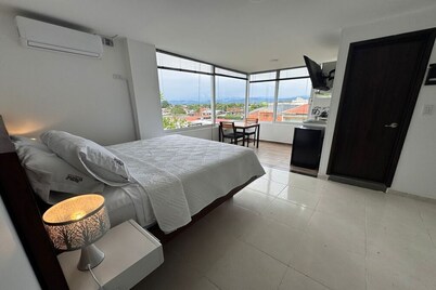 Cozy studio in charming Villanueva with WiFi, AC