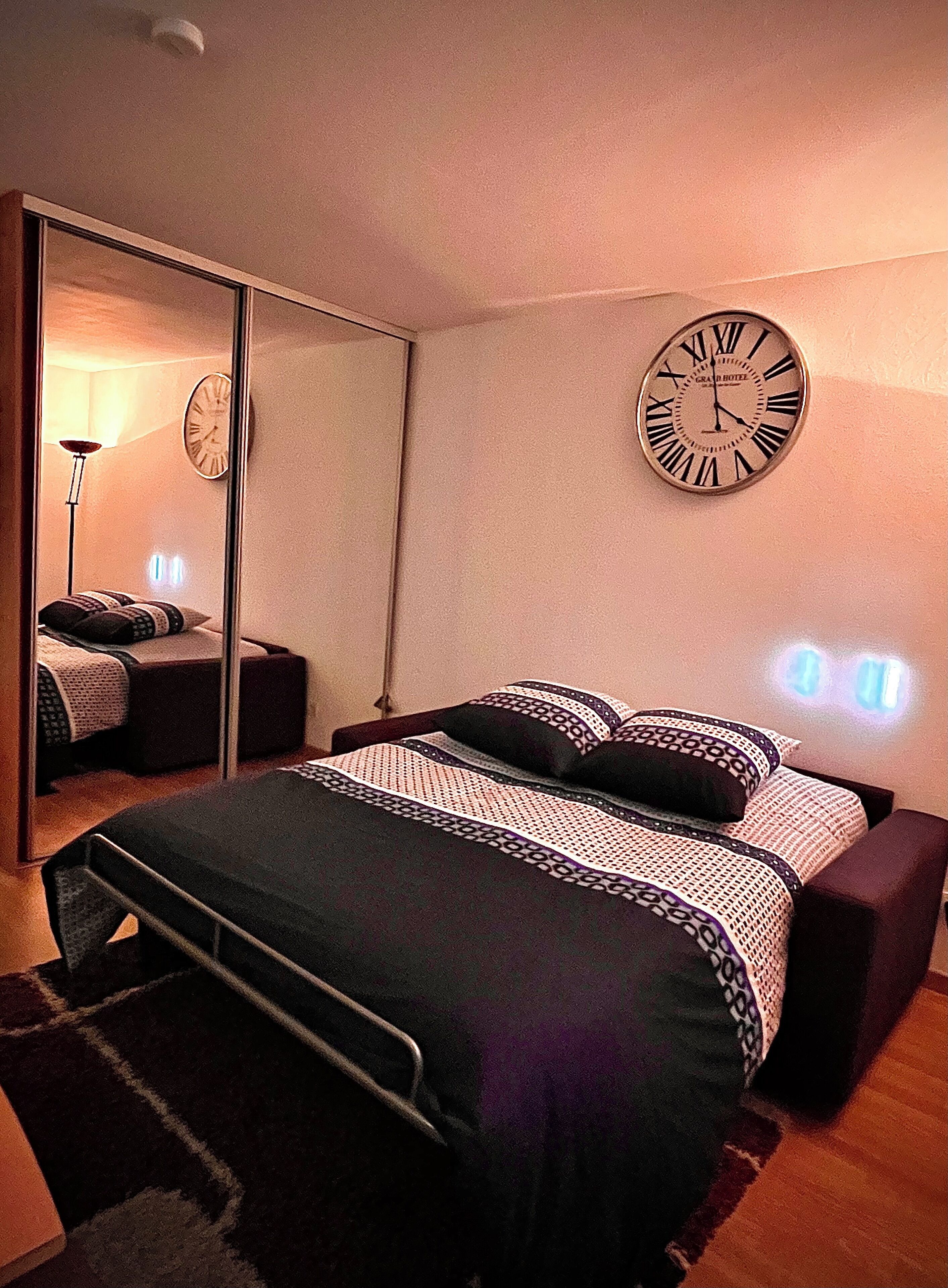 1 bedroom, iron/ironing board, bed sheets