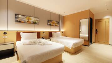 Deluxe-Zimmer, 2 Einzelbetten | Minibar, kostenloses WLAN, Bettwäsche