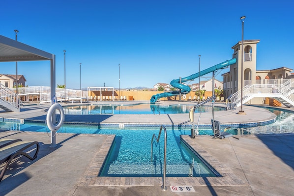 A heated pool